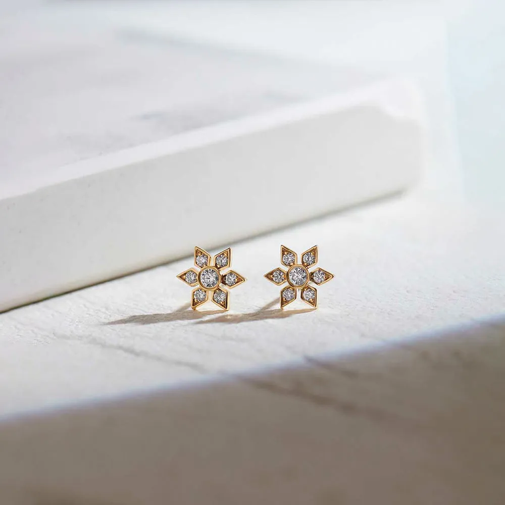 Narcissus Small Diamond Earrings