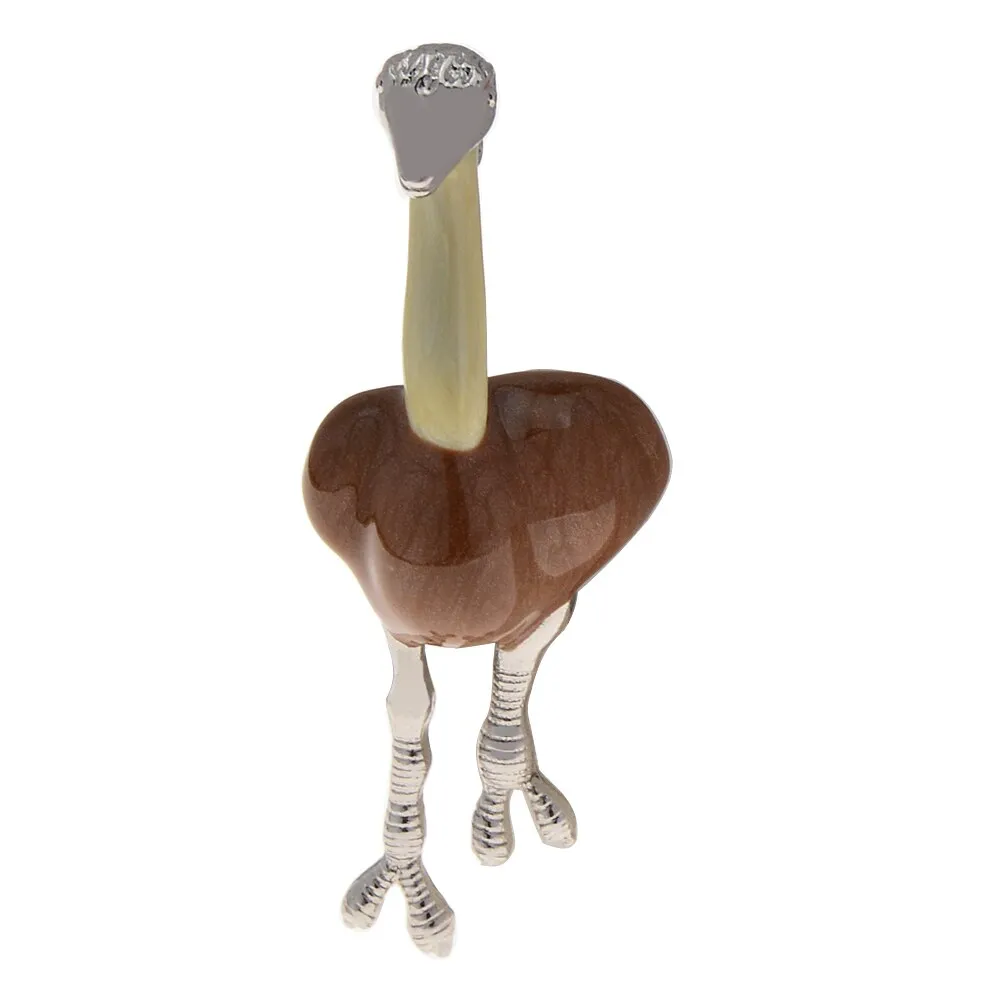 New Arrival 3 Colors Ostrich Brooch Pins For Women And Men