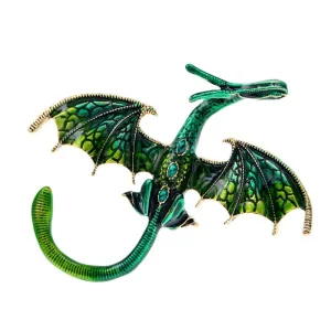 New Arrival Enamel Dragon Pin Unisex Women And Men Pin Animal Large Brooches