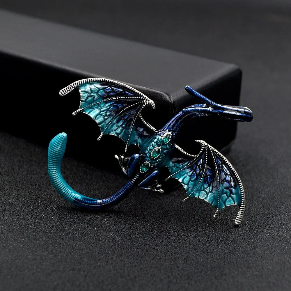 New Arrival Enamel Dragon Pin Unisex Women And Men Pin Animal Large Brooches