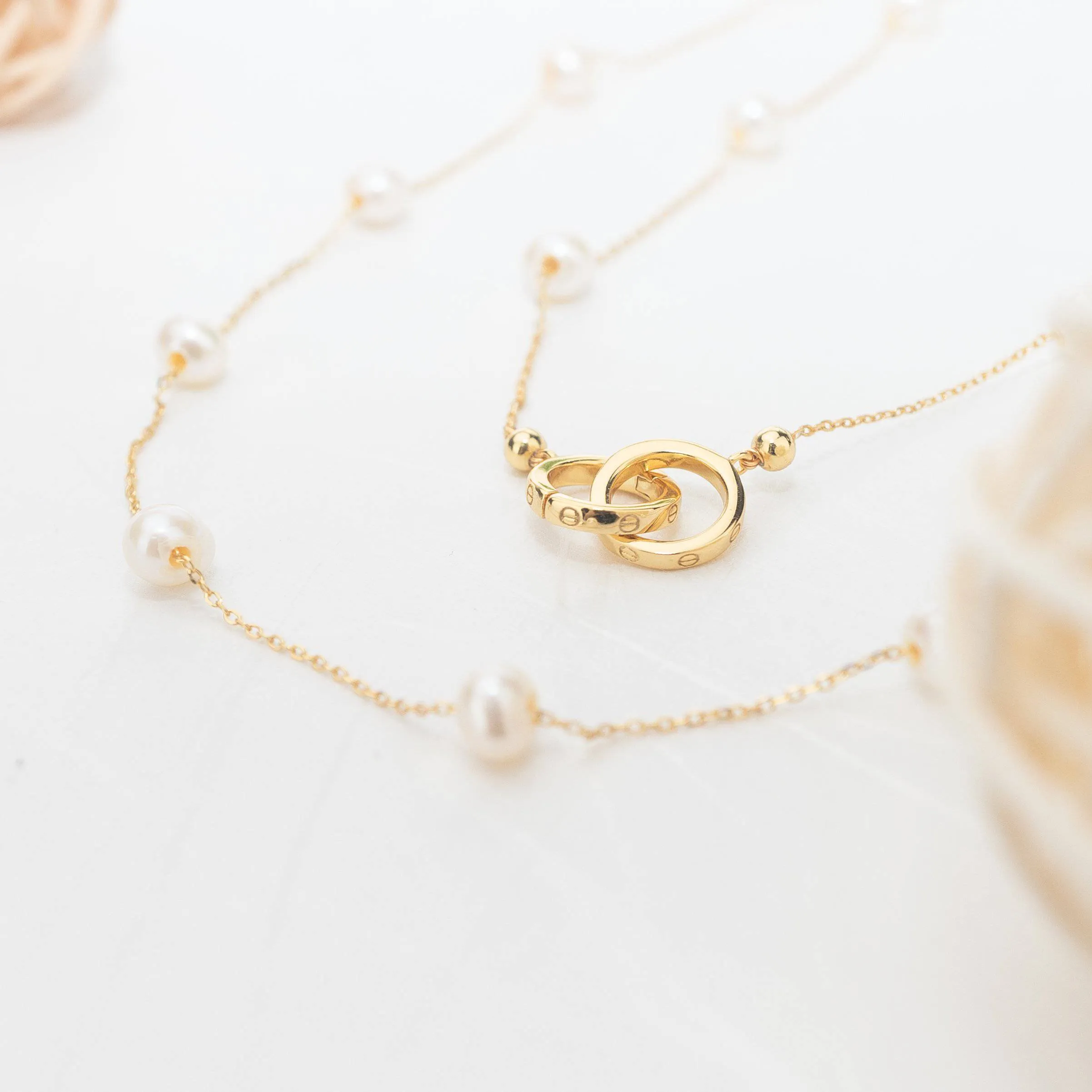 New Yorker Freshwater Pearl Multi Style Mask Chain & Necklace WN00169