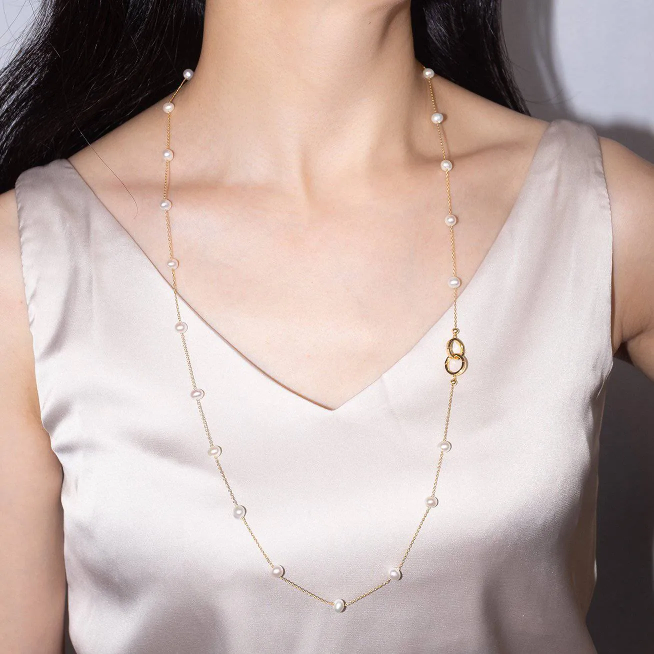 New Yorker Freshwater Pearl Multi Style Mask Chain & Necklace WN00169