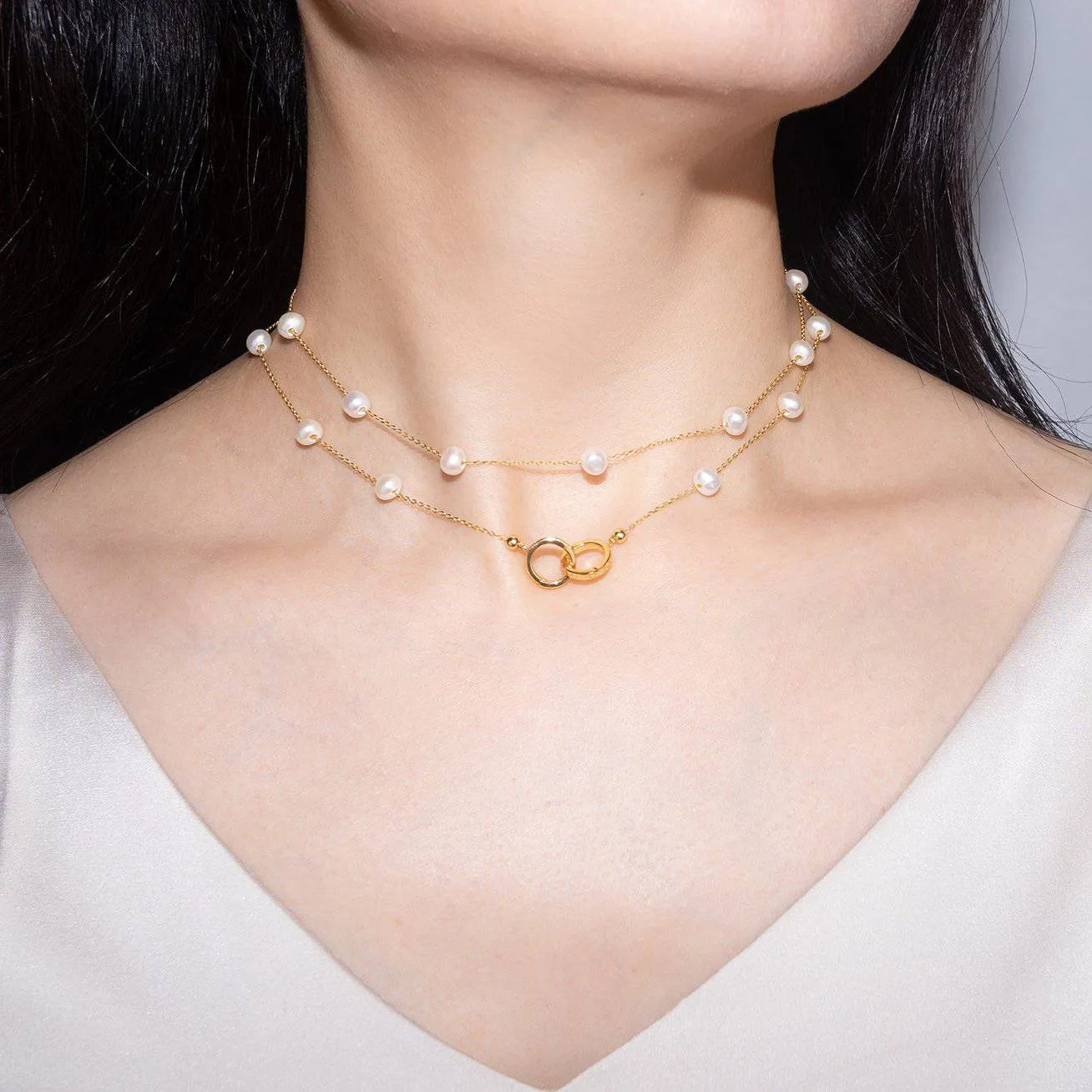 New Yorker Freshwater Pearl Multi Style Mask Chain & Necklace WN00169