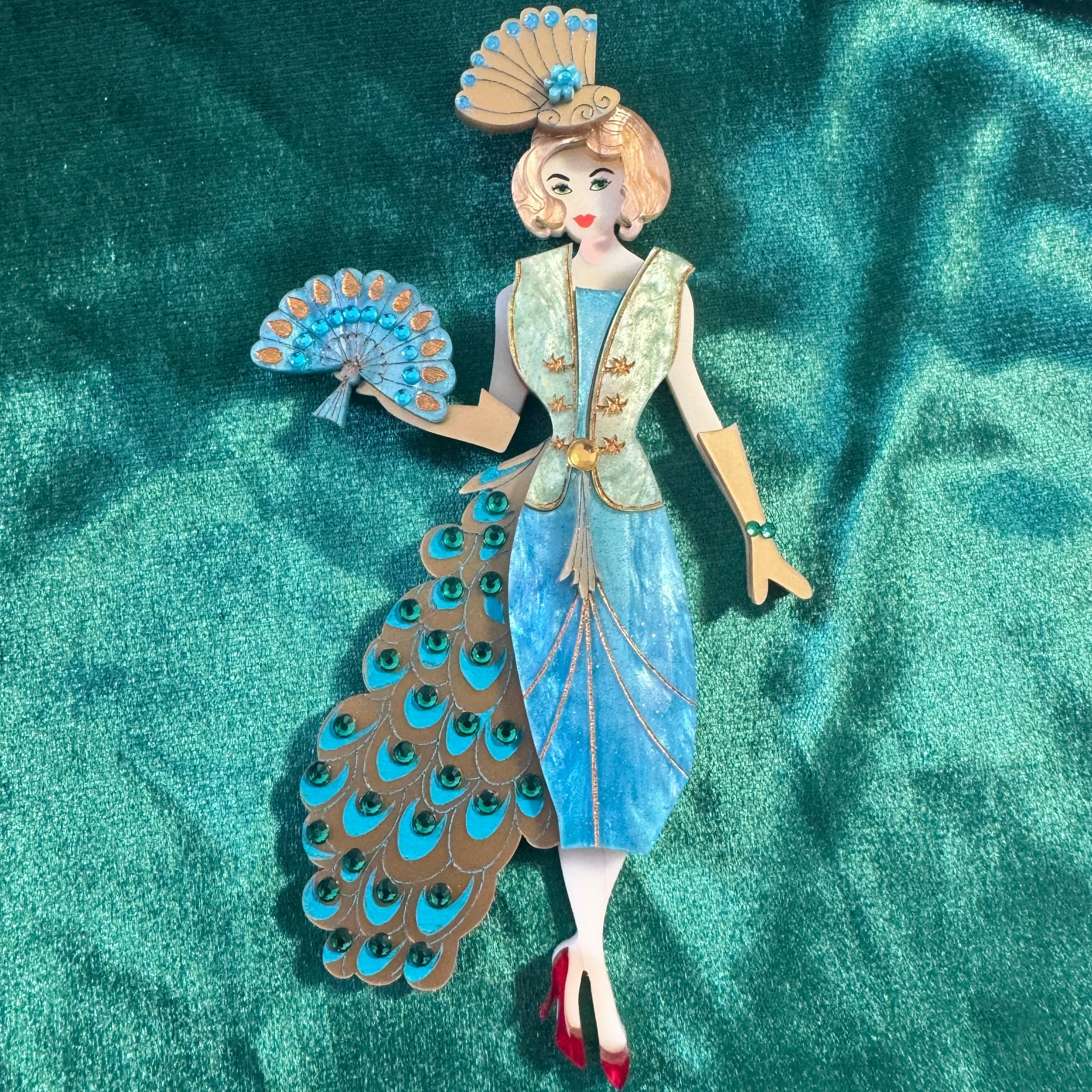 Peacock hair blond - Gloria doll clothes - Set of 2