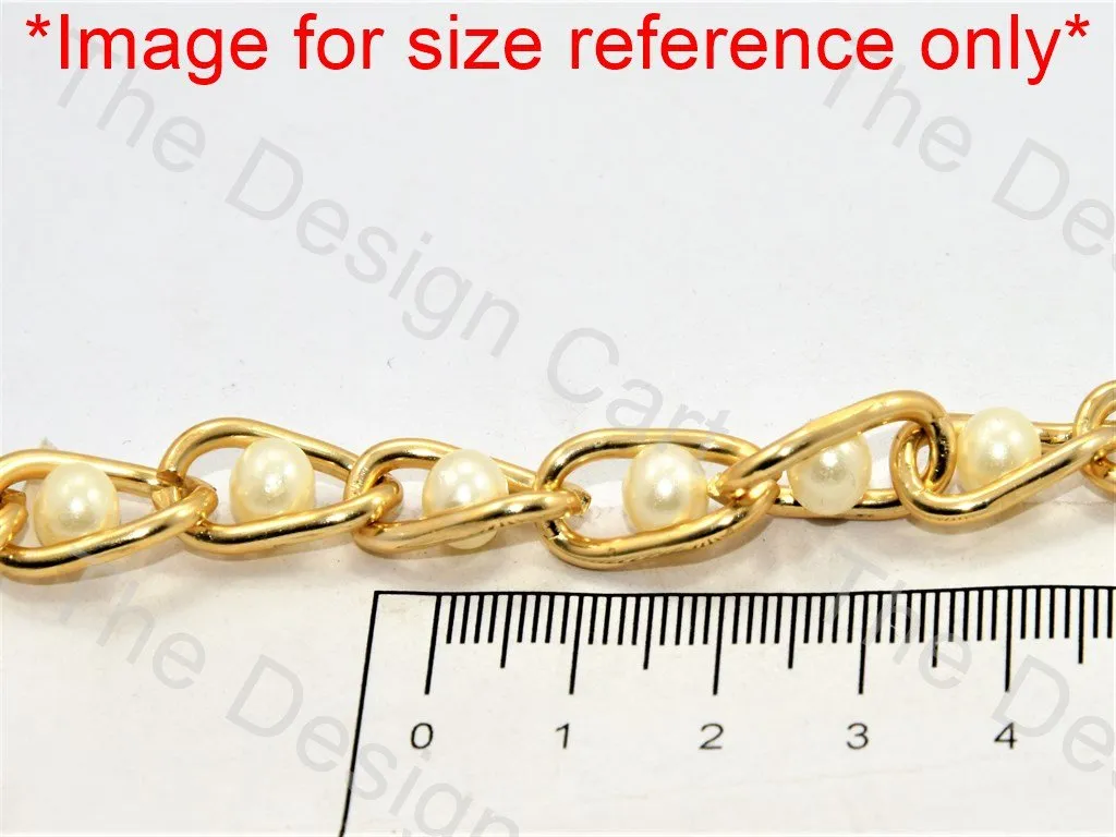 Pearl Golden Hooks Metal Chain