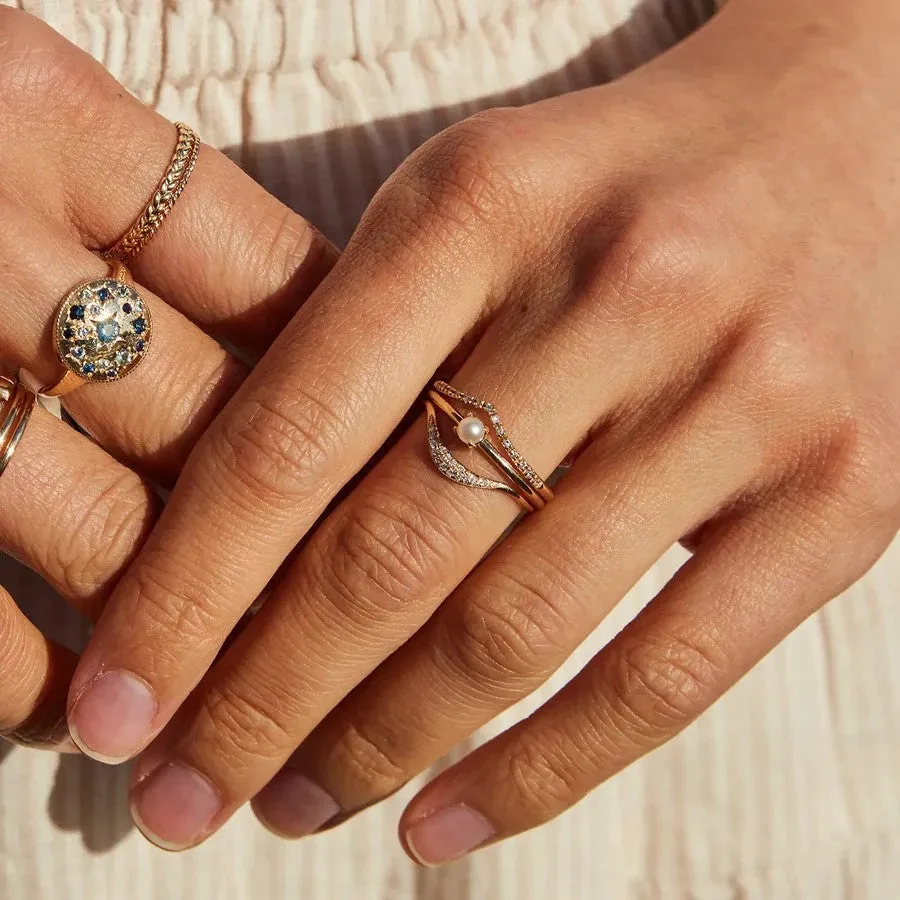 Pearl Of Transformation Stacking Ring (Akoya Pearl)
