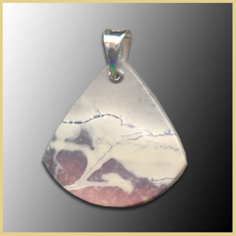 POR108lf Porcelain Jasper Pendant