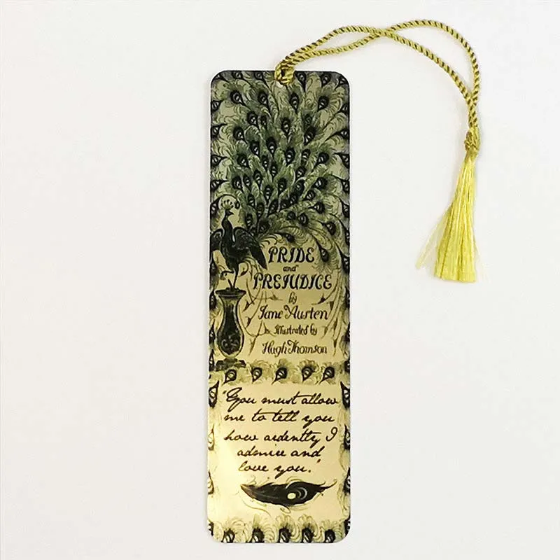 Pride & Prejudice Bookmark - Peacock Design