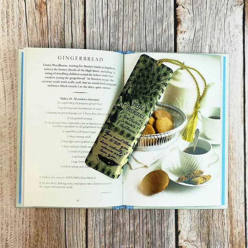 Pride & Prejudice Bookmark - Peacock Design
