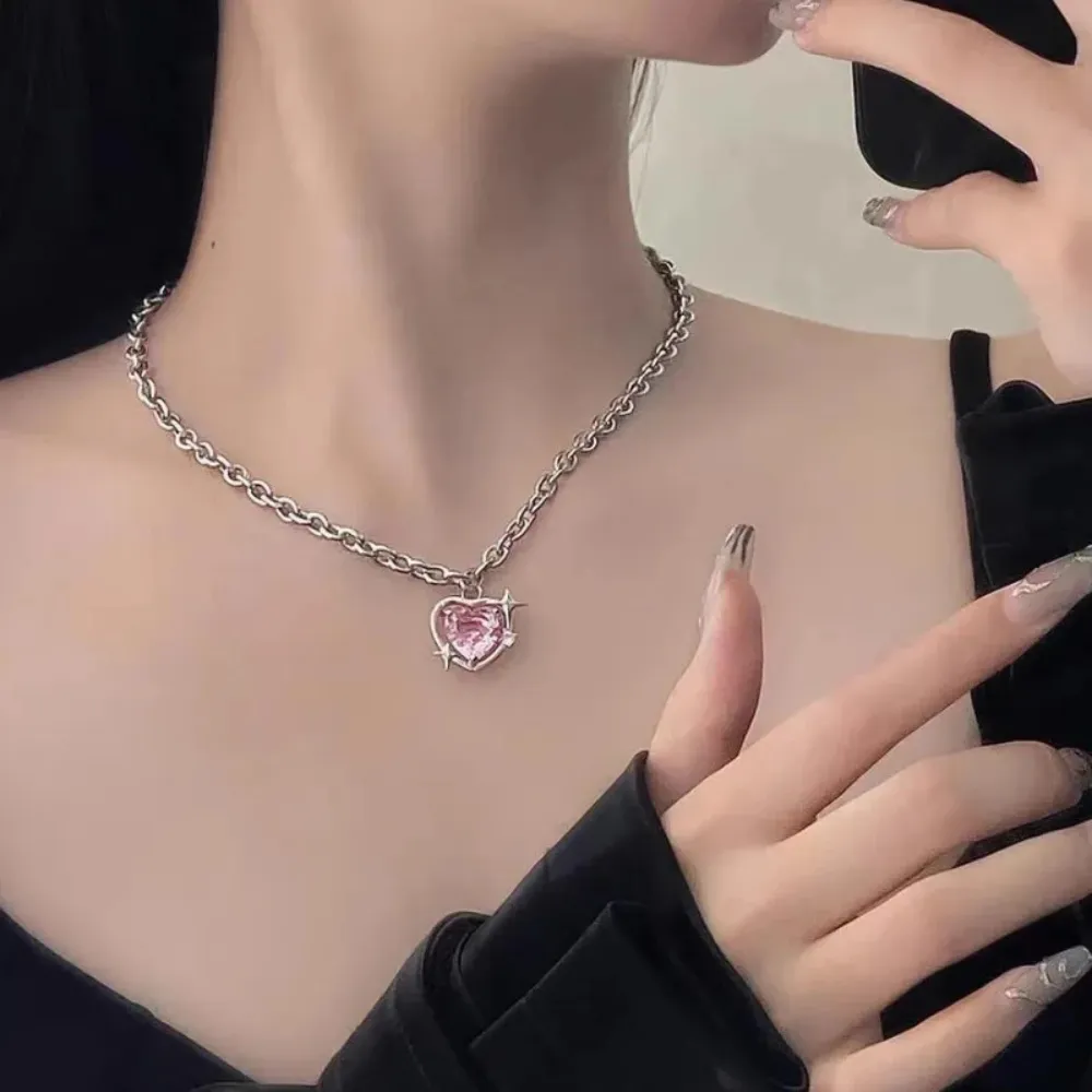 "Crystal Heart Pendant" Necklaces
