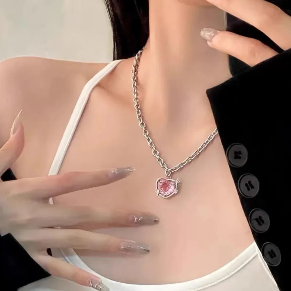 "Crystal Heart Pendant" Necklaces