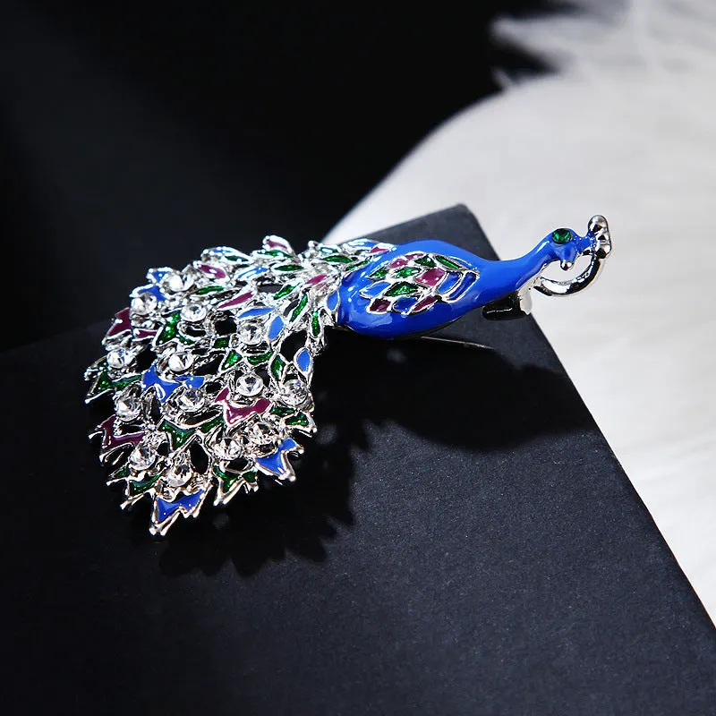 SB369 - Ethnic Peacock Brooch