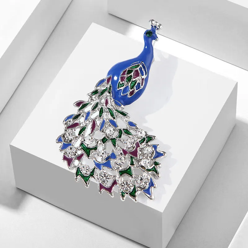 SB369 - Ethnic Peacock Brooch
