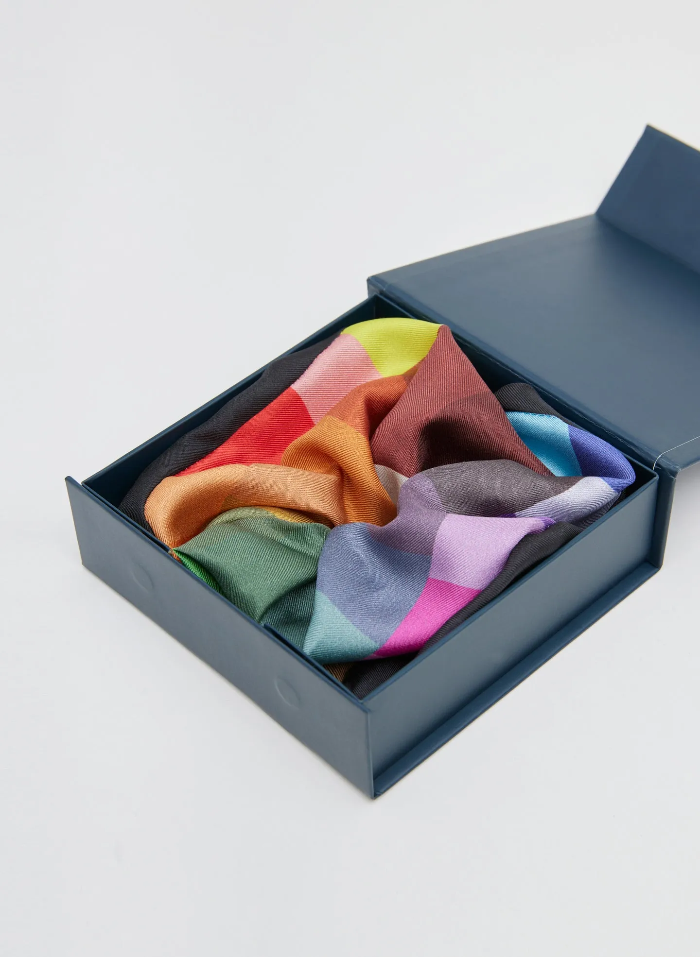 Silk Twill Color Wheel Scrunchie
