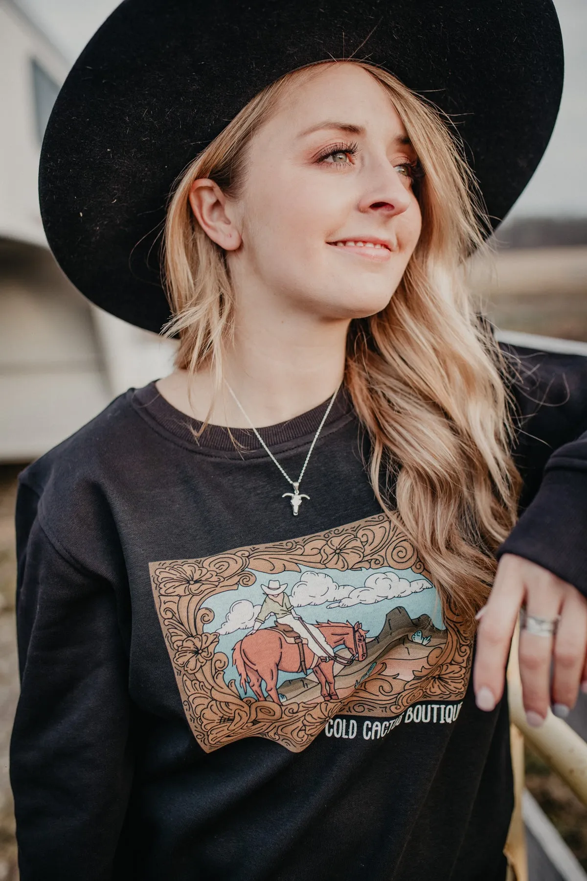 Silver Western Charm Necklace (Various Styles)