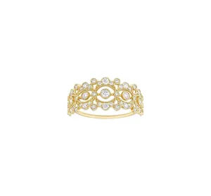 Stone Victoria Bague or Jaune Diamants Taille 54