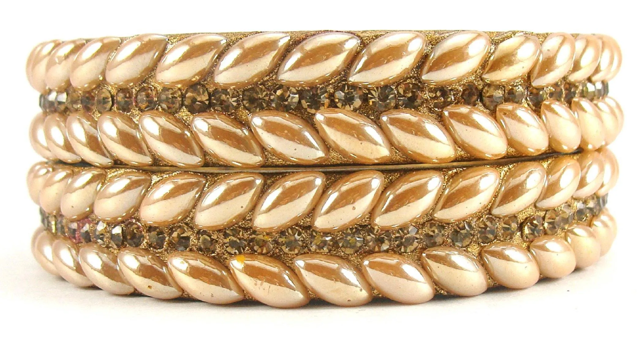 Sukriti Rajasthani Golden Lac Bangles for Women - Set of 2