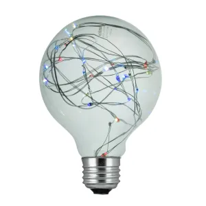 Sunlite  81183-SU - G30/LED/DX/1.5W/RGB G30 Globe String Decorative Light Bulb, RGB