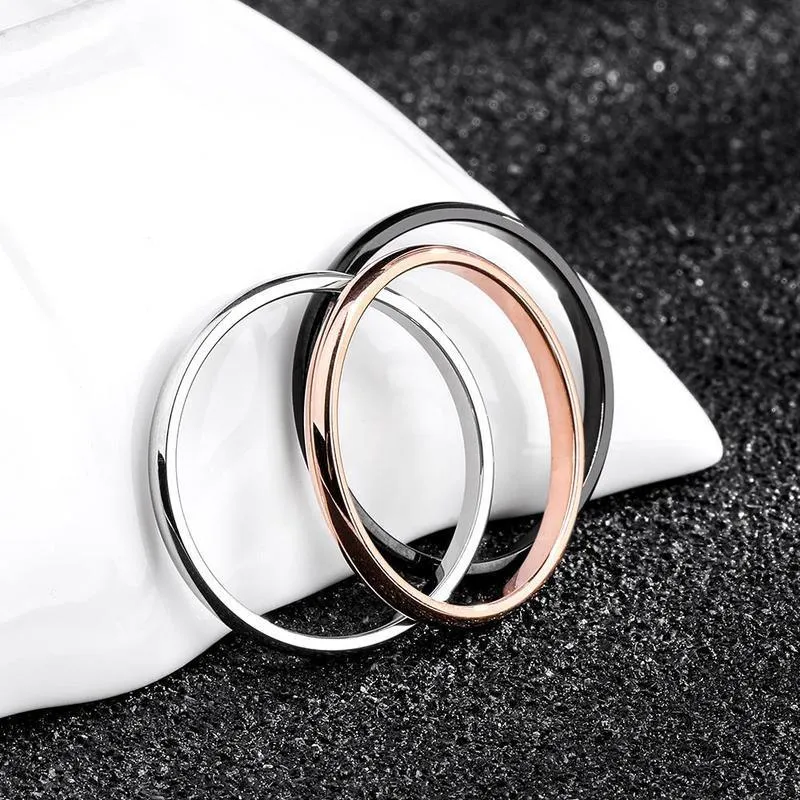 Titanium Steel & Rose Gold  Ring