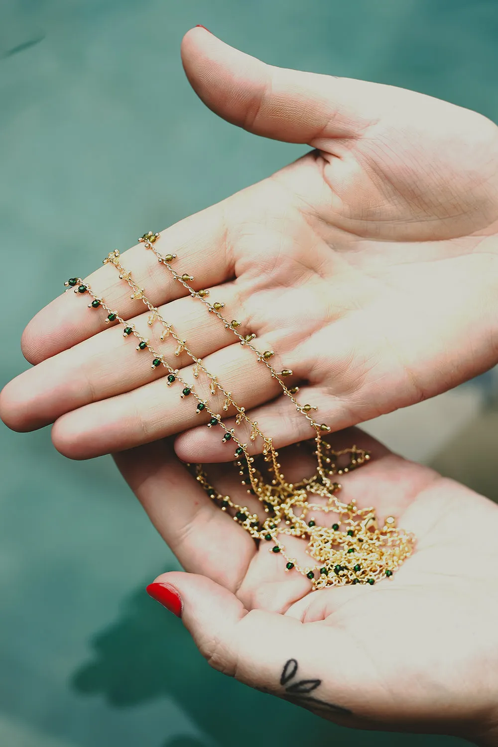 Verdant Charm Necklace - Emerald Zirconia