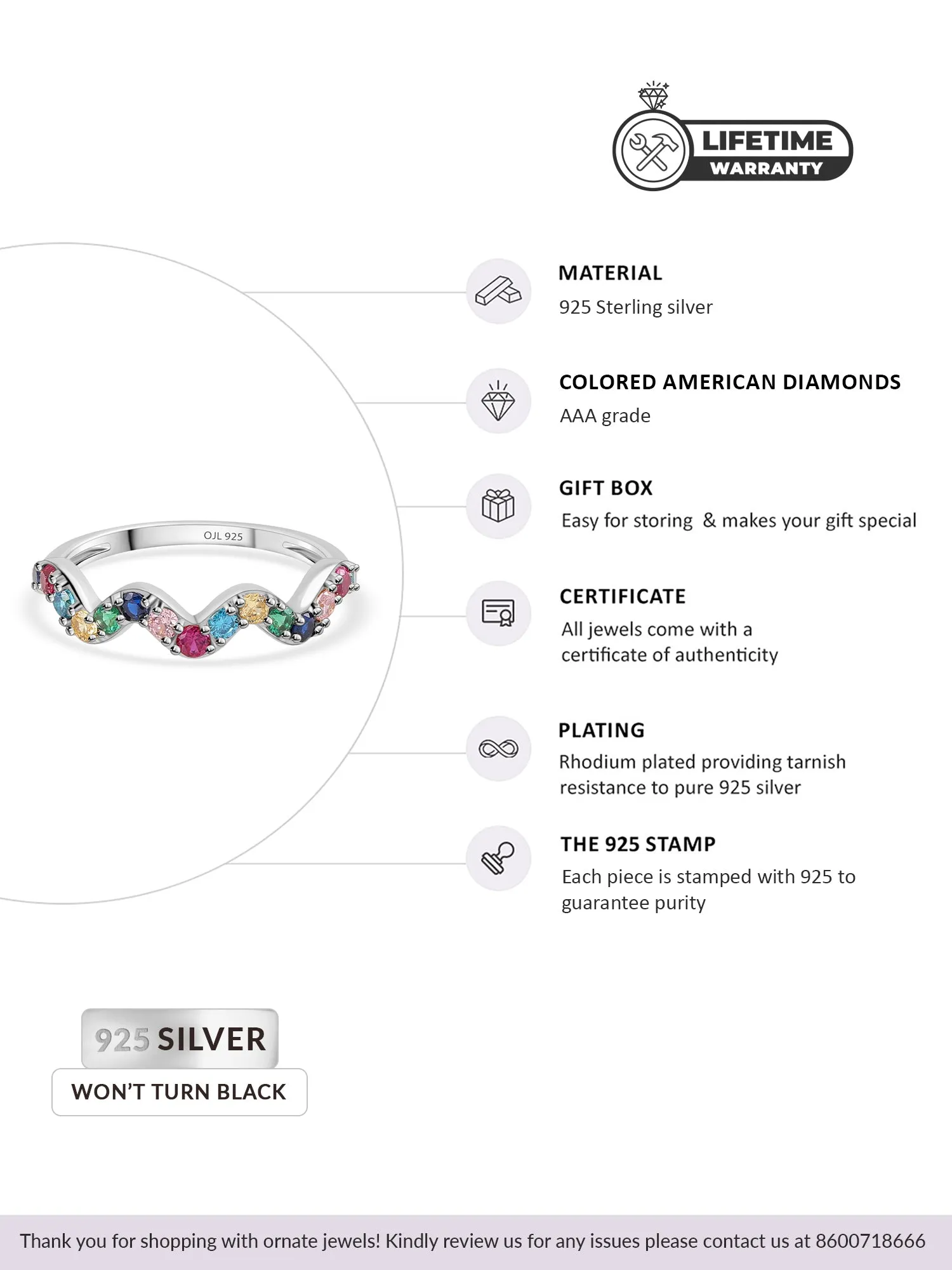 Waves Of Color Ring