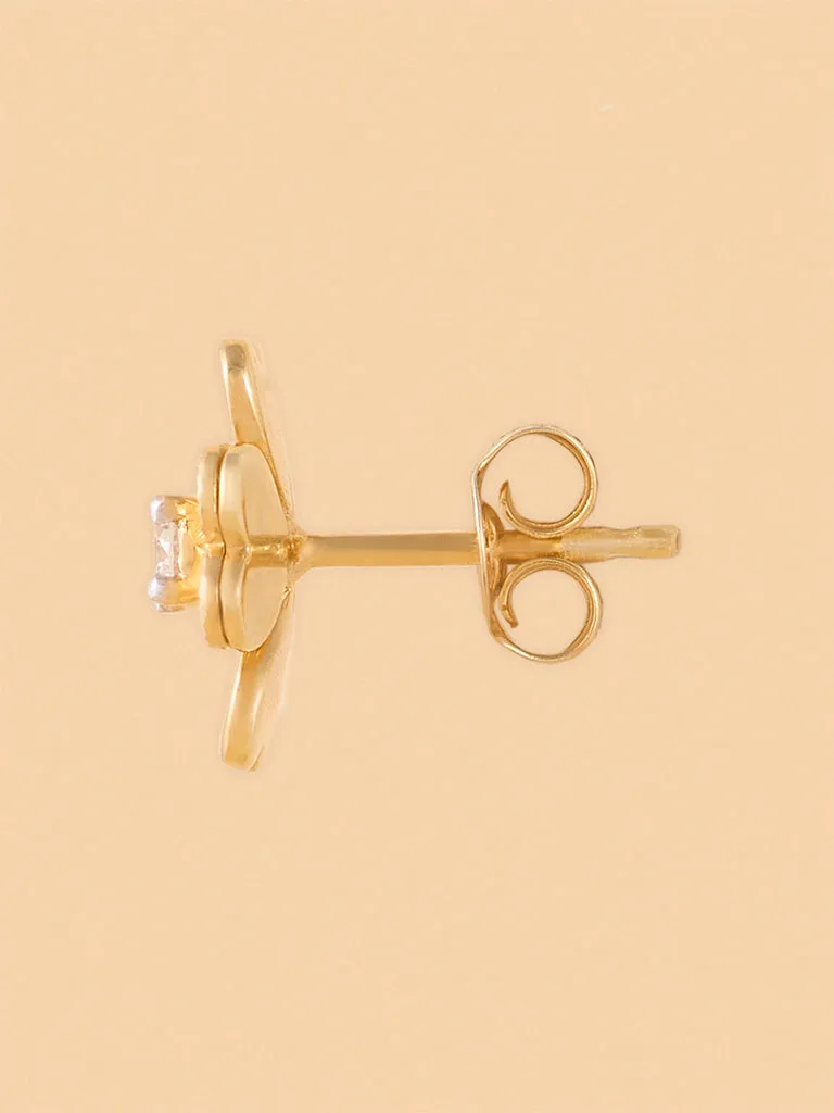 Westside X Pome Delicate Lab Diamond Clover Heart Studs