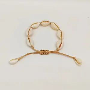 Wholesale Bohemian Colored Rope Braided Natural Shell Bracelets