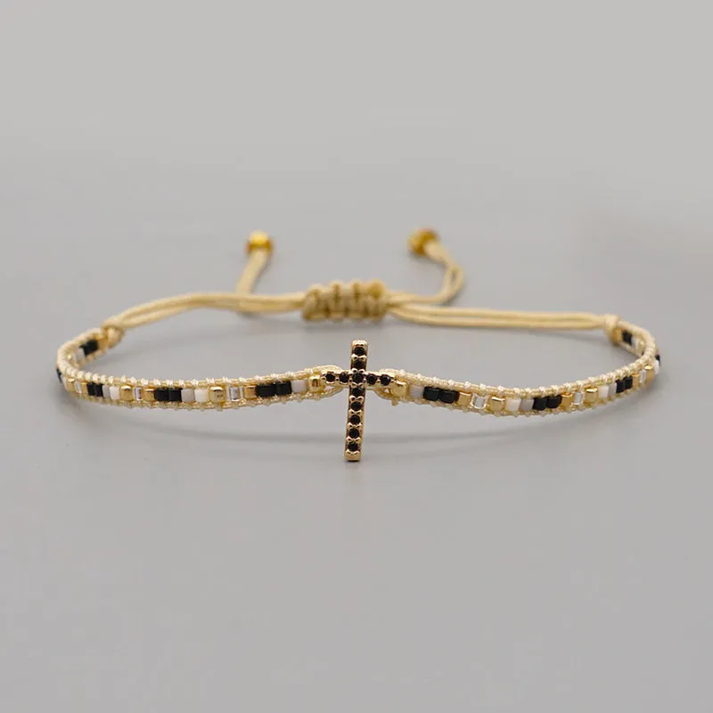 Wholesale Bracelet Glass Bohemian Ethnic Style OLY-BT-GBH001