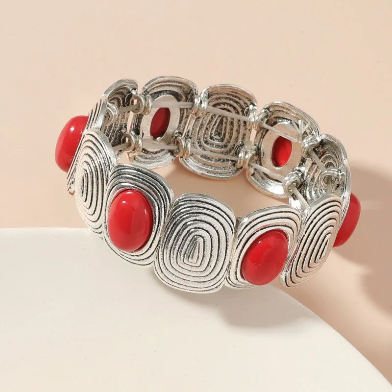 Wholesale Vintage Bohemian Turquoise Ethnic Style Bracelet