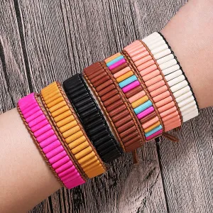 Wholesale Vintage Ethnic Style Colorful Handmade Bohemian Bracelets